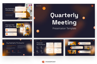 Quarterly Meeting Q3 PowerPoint Template